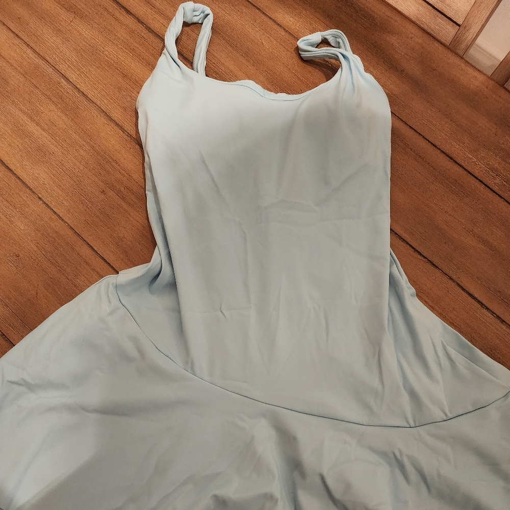 COPY - Light blue dress no shorts underneath